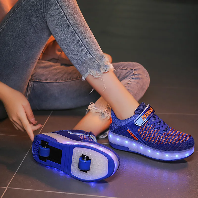 Новинка года; сезон весна-зима; Детский Светильник с подсветкой; обувь Heelys для катания на коньках