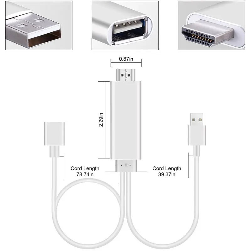 Для MHL кабель HDMI для samsung Galaxy S6/скругленным краем для iPhone 6 Note 5/Note 4/3 S5 huawei P9 для микро-флеш-накопителя USB HDMI кабель MHL адаптер HD ТВ