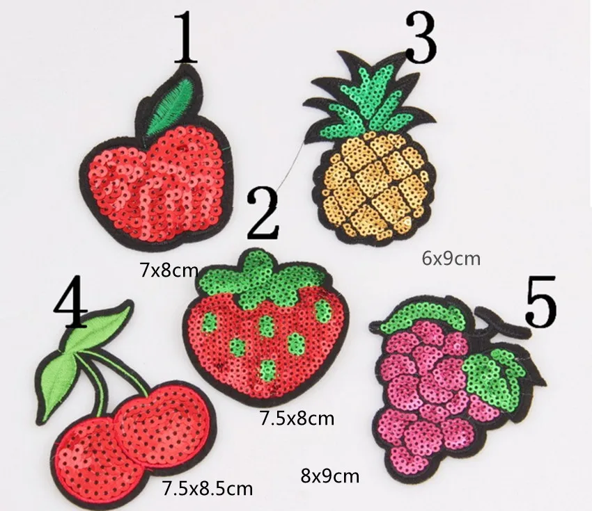 Оптовая Продажа партия блесток фруктовая коллекция яблоко клубника вишня