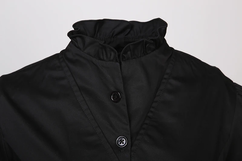 Женская готическая куртка в стиле стимпанк goth vampire Длинная черная с кружевом