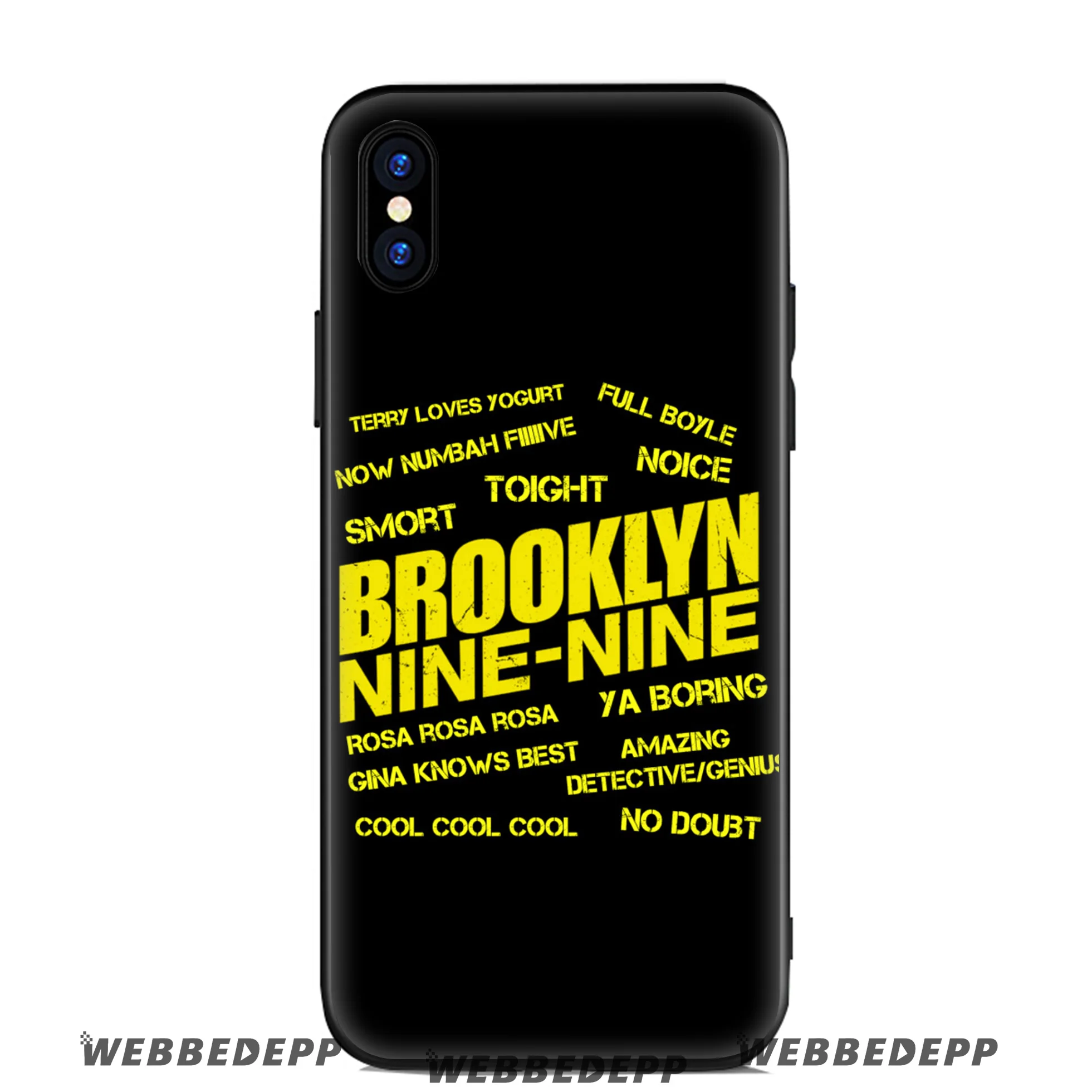WEBBEDEPP Бруклин девять Мягкий силиконовый чехол для Apple iPhone 11 Pro Xr Xs Max X или 10 8 7 6 6S Plus 5