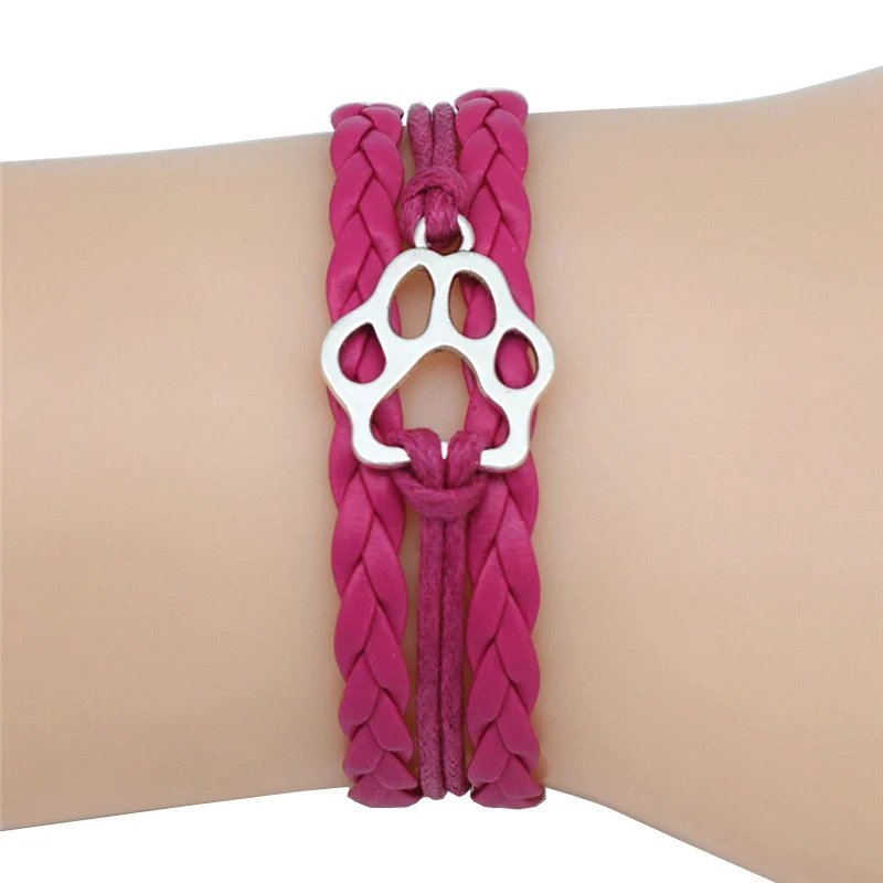 4 цвета регулируемые ювелирные изделия в виде собачьей лапы подарки для