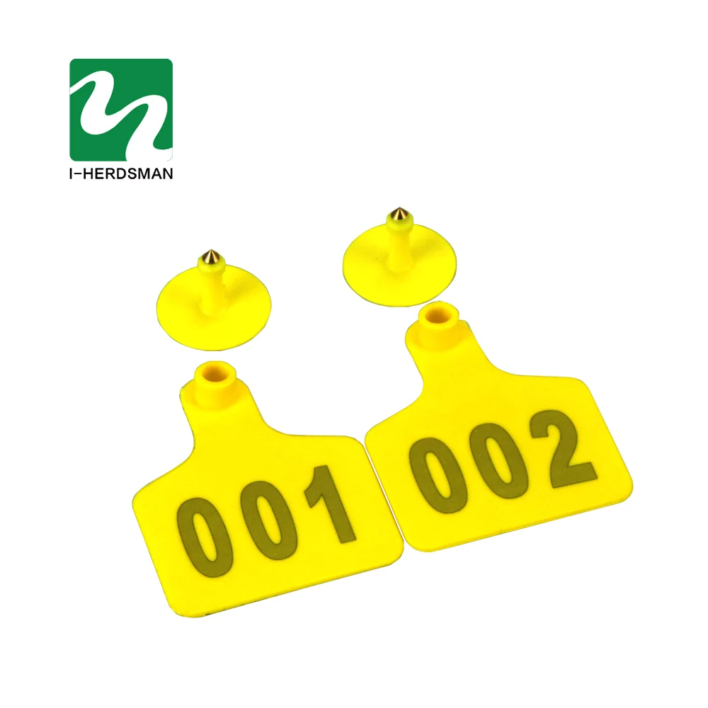 100 шт. для фермы крупного рогатого скота коровьего ушей с маркировкой животных