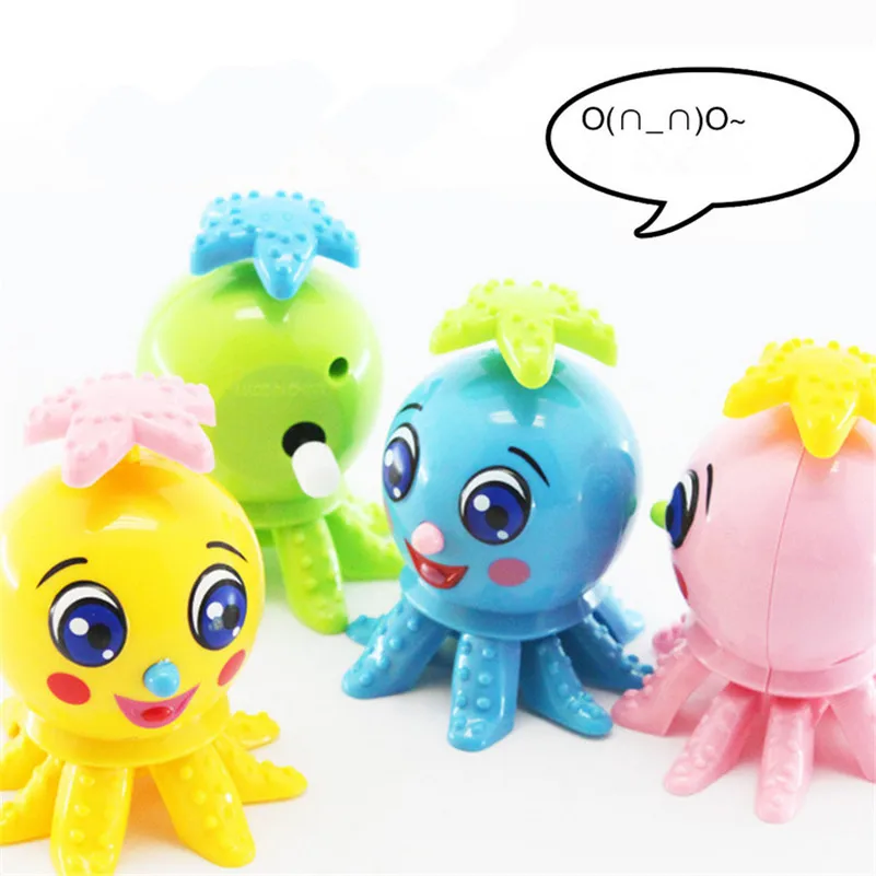 1 шт. новый красочный мультфильм Kawaii ветер Осьминог Go Боком Заводной милый