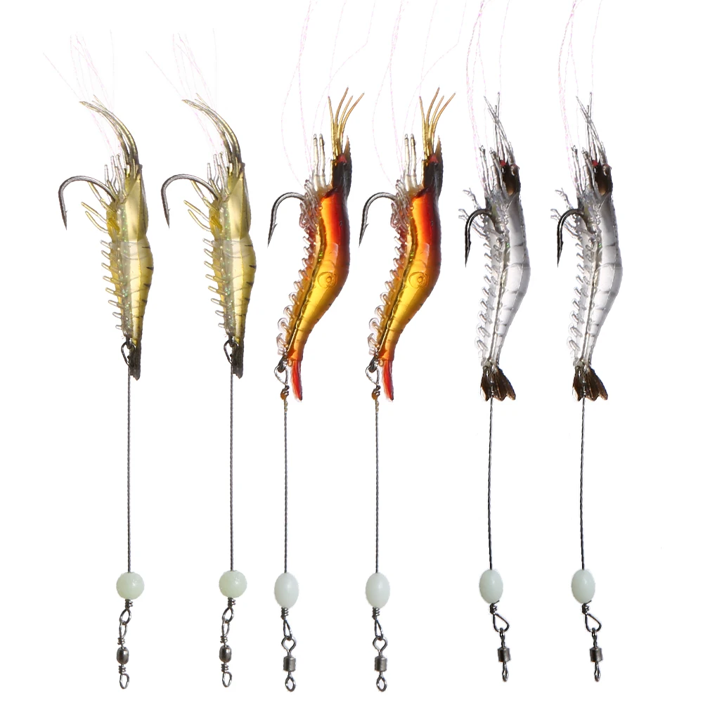 

Artificial Soft Lures Baits High Carbon Steel Fishing Hooks Umbrella Rigs Accessories Set with Tackle Box Fishing Tackle Set