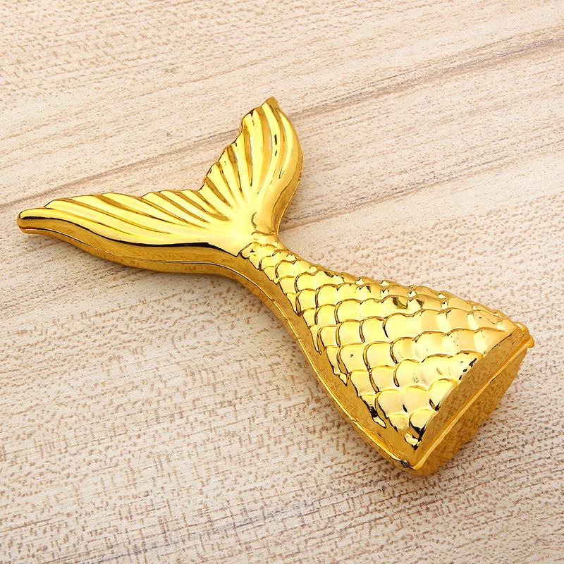 gold 12 шт. в форме хвоста русалки конфетные коробки для шоколада детские украшения для дня рождения русалки подарочные коробки конфетные сумки - Цвет: gold