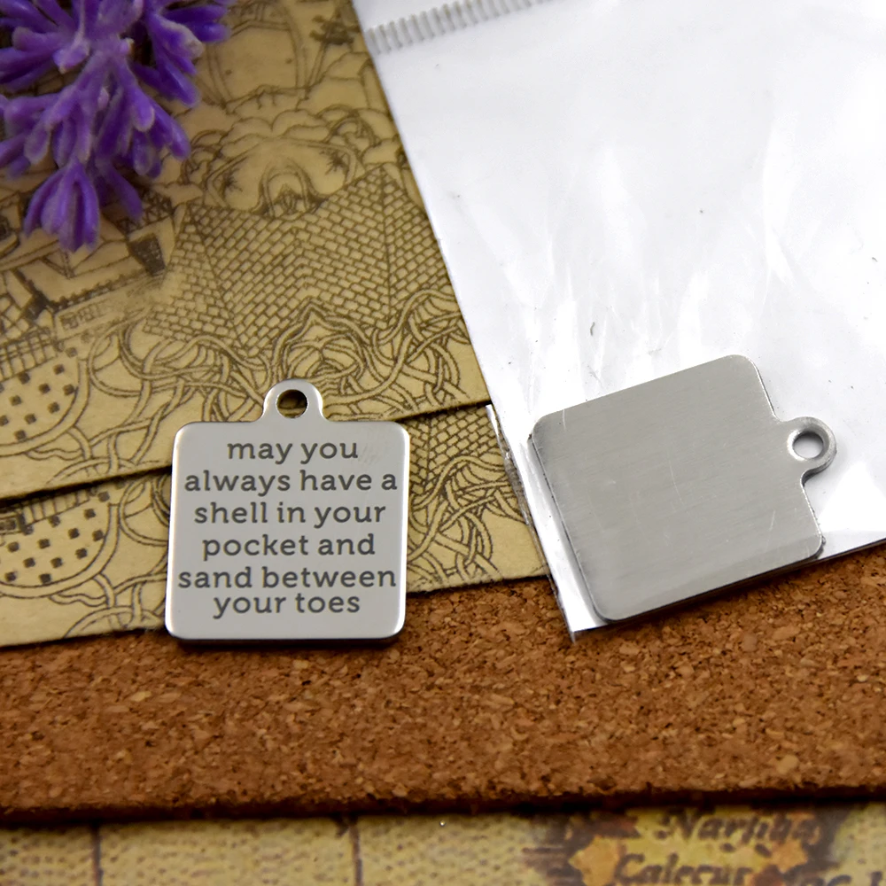 10 шт.-подвески из нержавеющей стали Пляжная Подвеска/девушка море подвески для