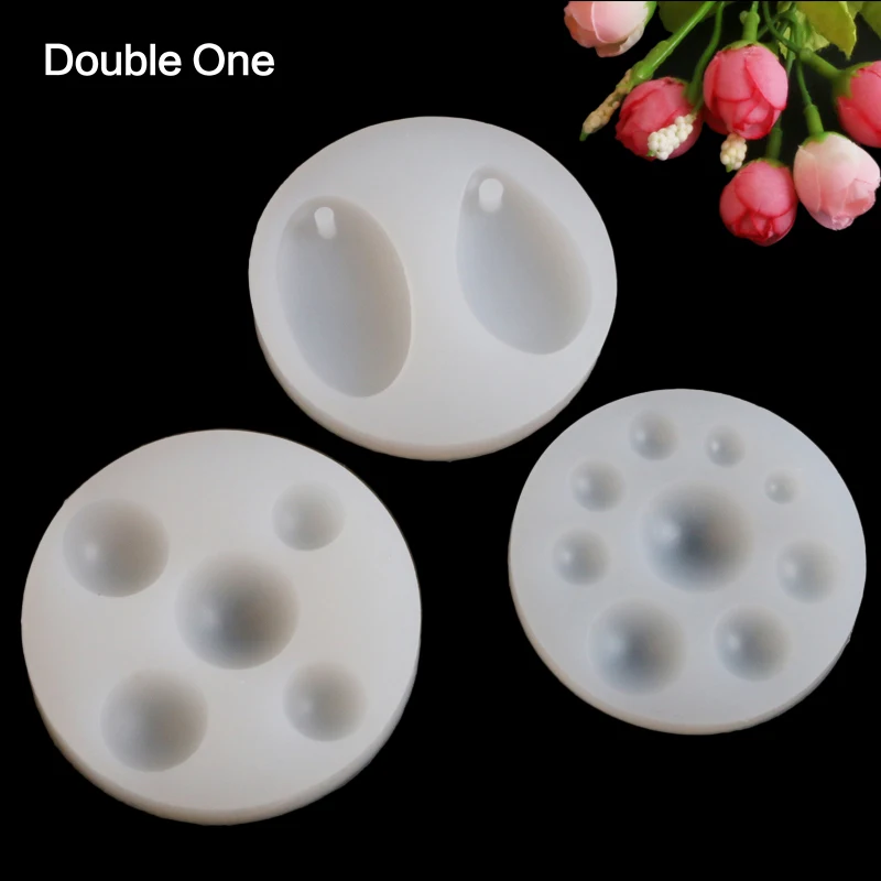 

3pcs/Set Half Round Teardrop Cabochon Jewelry Silicone Mold DIY Resin Craft Tools