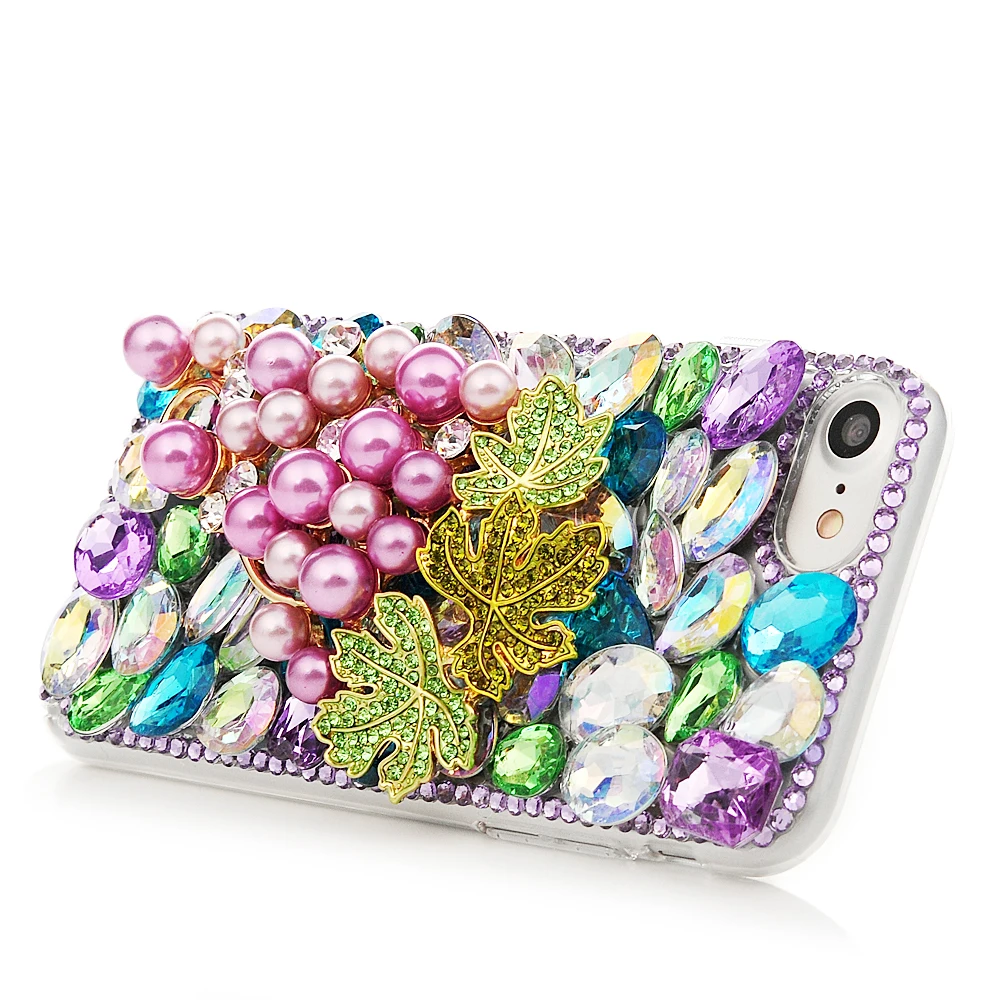 TURATA Алмазный чехол для iPhone X 5 5S SE 6 S 7 8 Plus Bling 3D ручной работы защитный жесткий