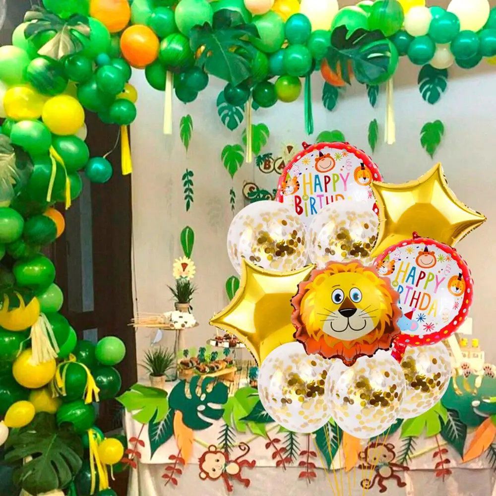FENGRISE мультфильм воздушные шарики в виде животных тигра Льва совы китайских