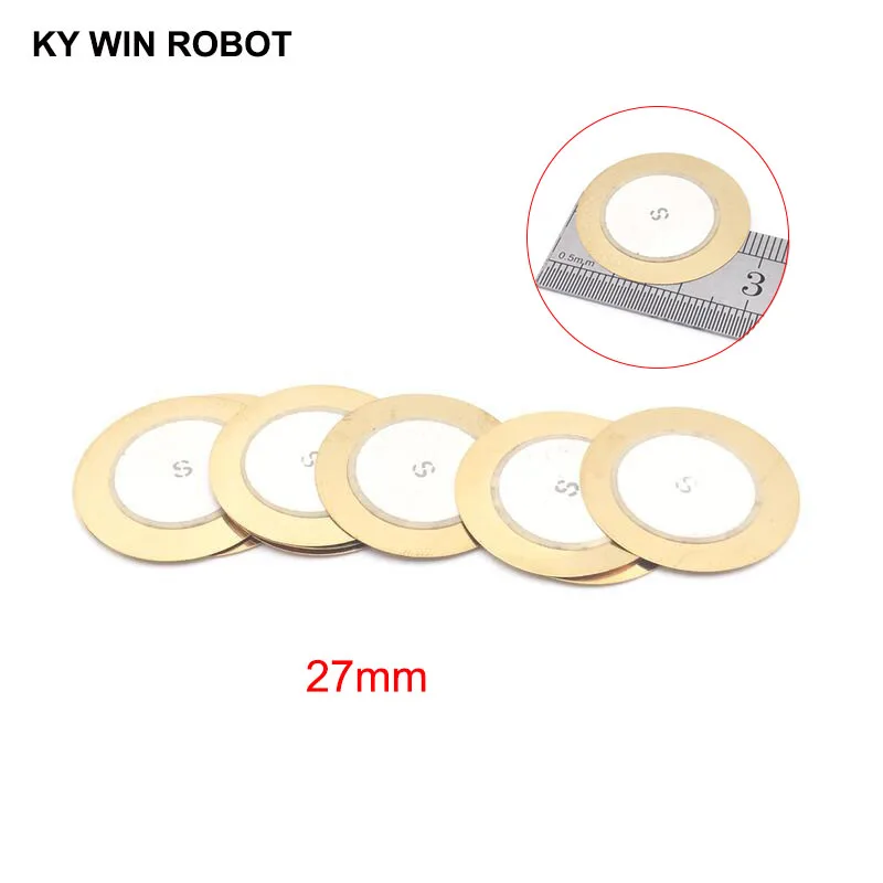 

50 Pcs/Lot Piezoelectric Piezo Ceramic Wafer Plate Buzzer Loudspeaker Dia 27mm For Arduino Diy