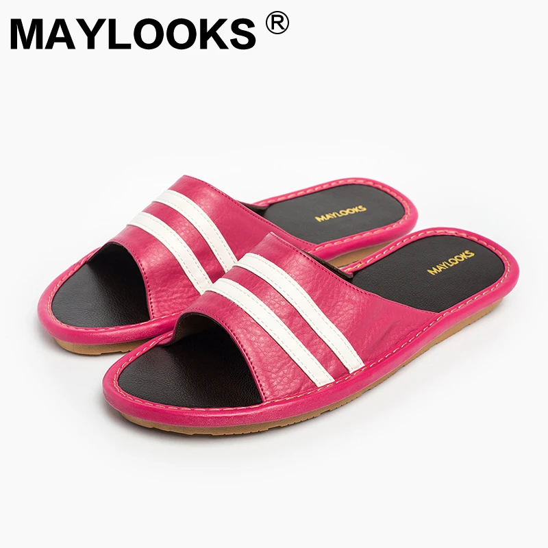 Дамы Шлёпанцы для женщин весной и летом Пояса из натуральной кожи домашние