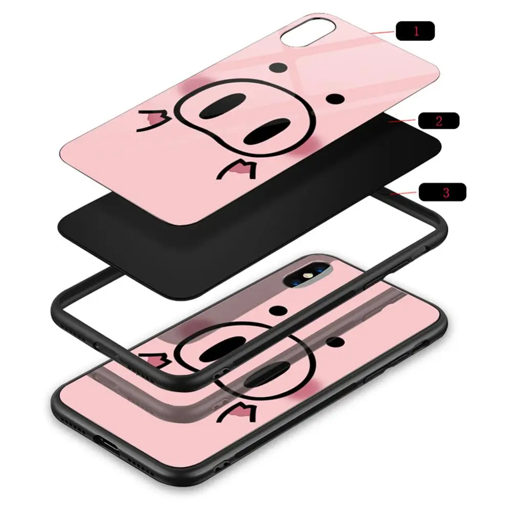 Силиконовый чехол для iPhone 8 7 6s plus 5S X XR XS MAX мягкий из ТПУ с 3D забавным носом |