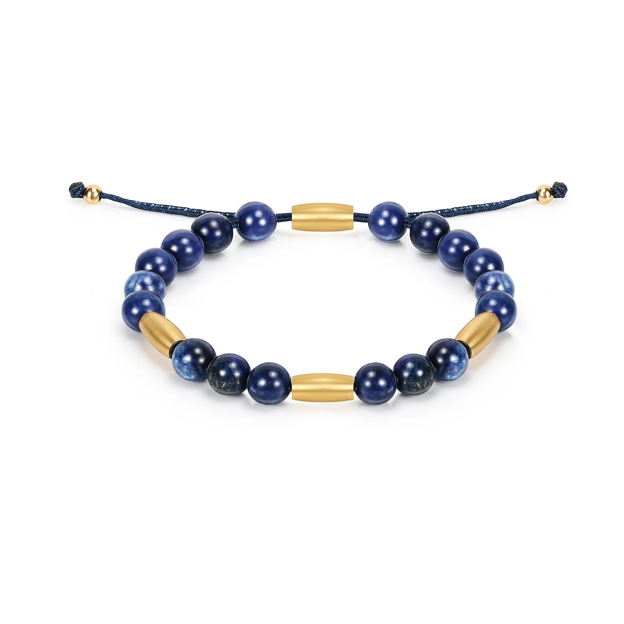 

Natural Stone Lapis Lazuli Beaded Bracelets for Women Men High Quality Fashion Round Beaded Stretch Bracelets