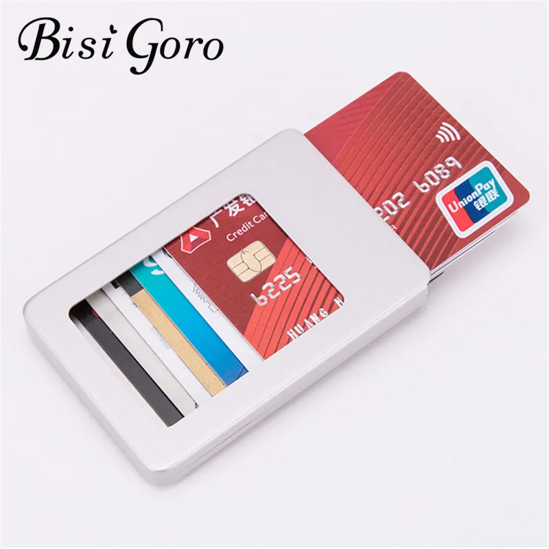 Bisi Goro 2019 RFID алюминиевый держатель для кредитных карт на заказ металлический