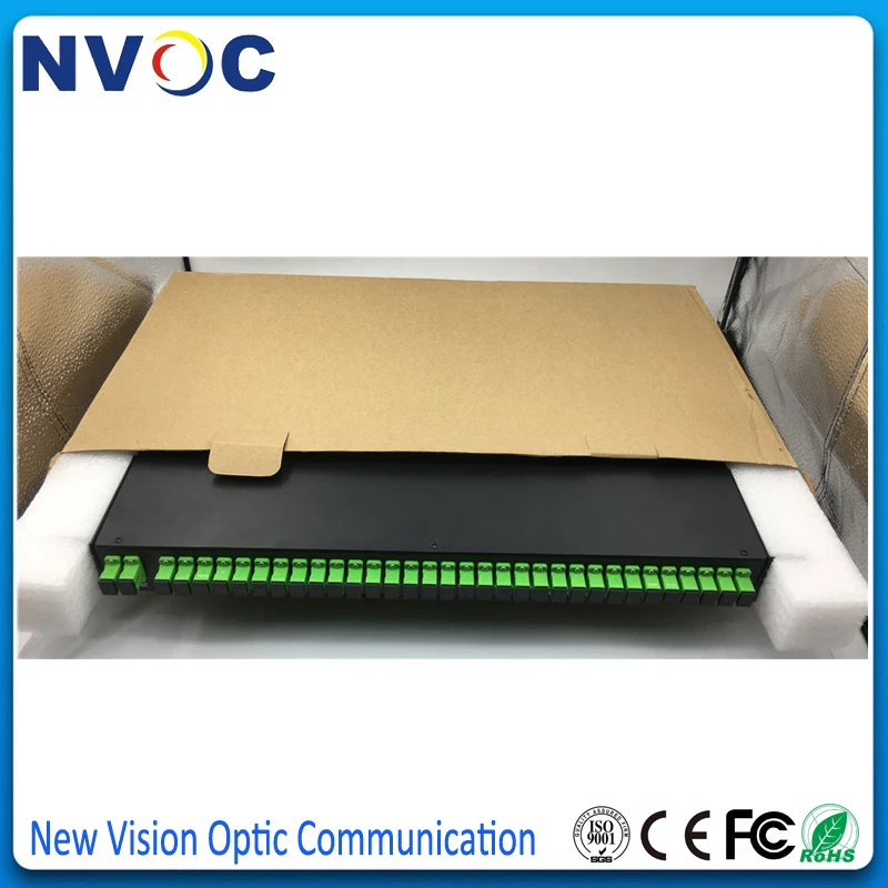 Бесплатная доставка 19 дюймов 1U RackMount 2*16 PLC стойка (включая сплиттер ABS коробка 2 0 мм