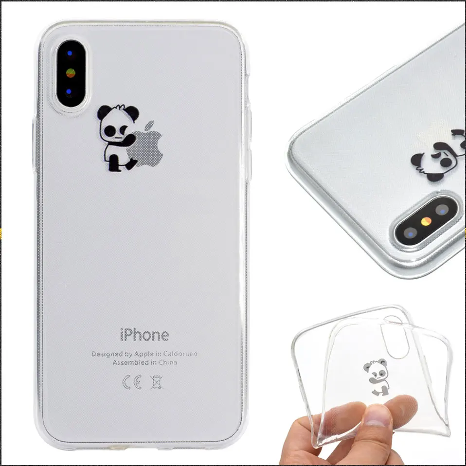 Милый маленький слон задняя крышка чехол для iPhone 6 7 8 плюс TPU 5 5S SE Funda X 6s