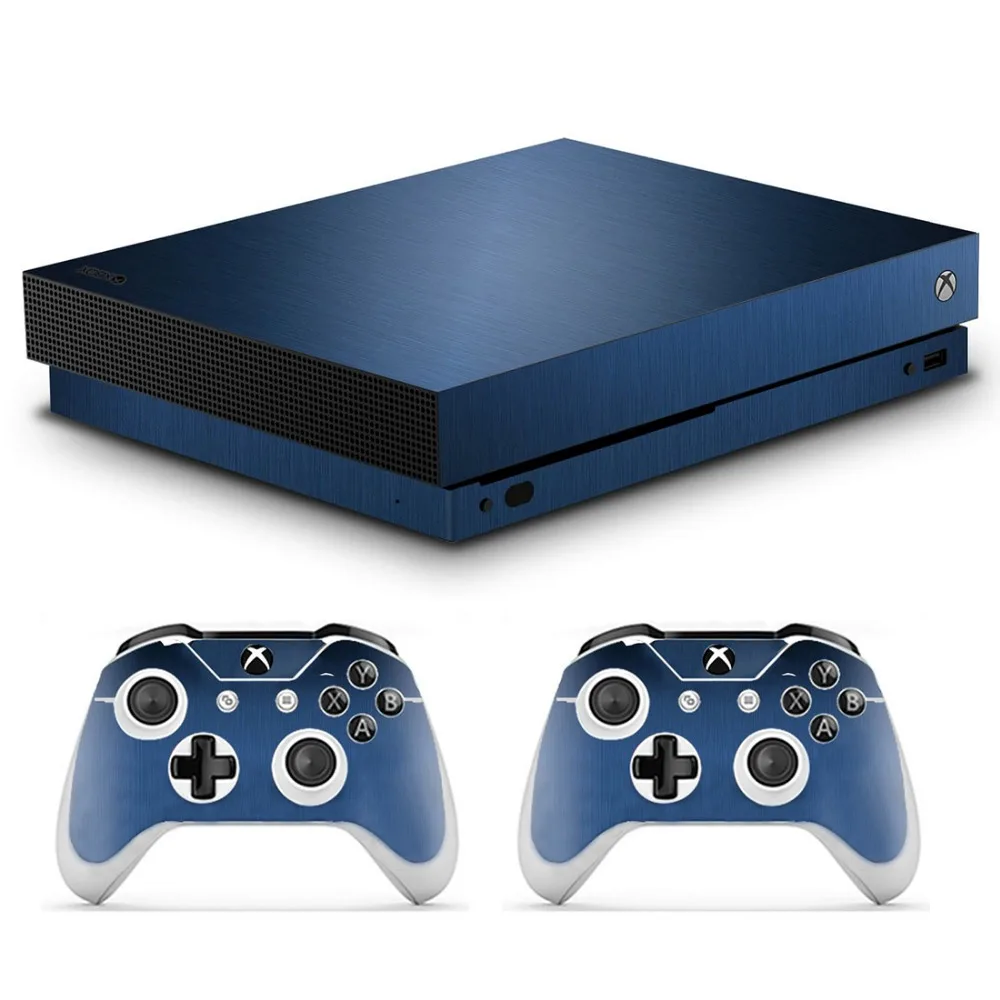 Крутые виниловые наклейки Кожа Золотой Серебряный чехол для Xbox One X консоли
