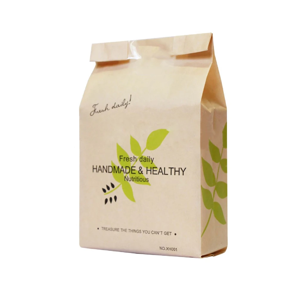 10 шт./лот экологически чистые бумажные пакеты из крафт бумаги для Грэма хлеба