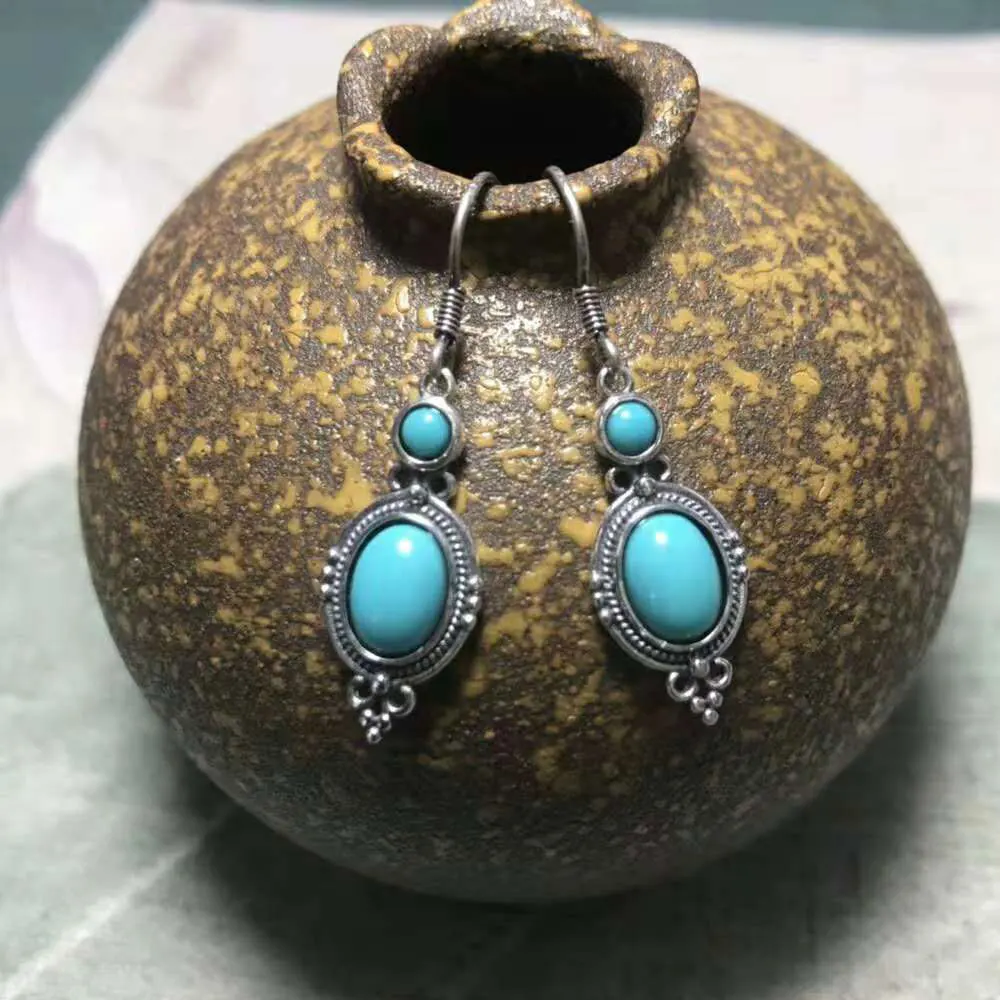 Женские сережки из серебра 925 пробы в непальском стиле RADHORSE красивые и