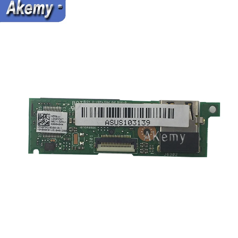 Оригинал для For Asus N550 N550J N550JV N550JK G550J G550JK USB SD карта Плата REV 2 0 1 протестирована