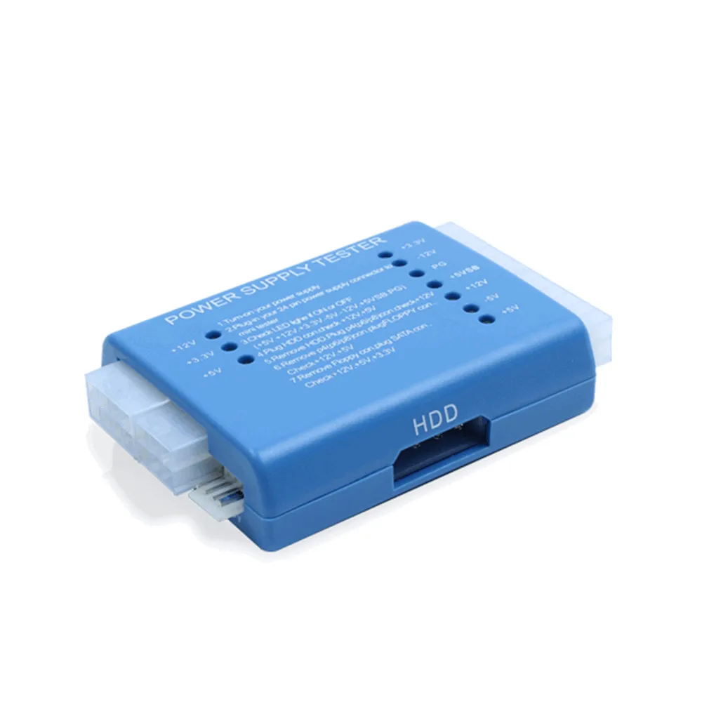 Тестер блока питания 20/24 Pin PSU ATX SATA HDD тестер Измеритель светодиодный