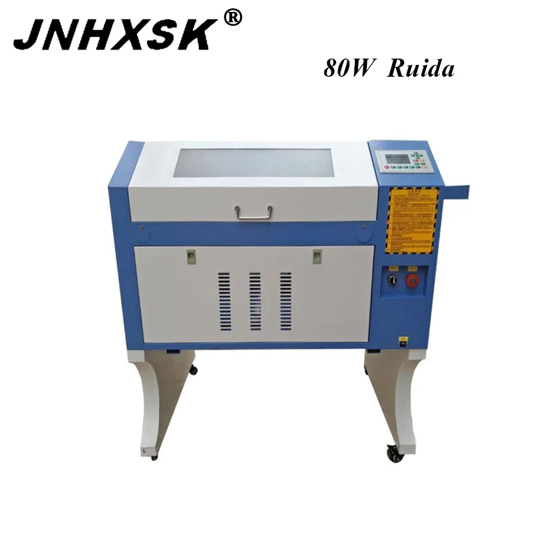 JNHXSK Ruida 80 Вт CO2 станок для лазерной гравировки фрезерный с ЧПУ дерево фанера МДФ