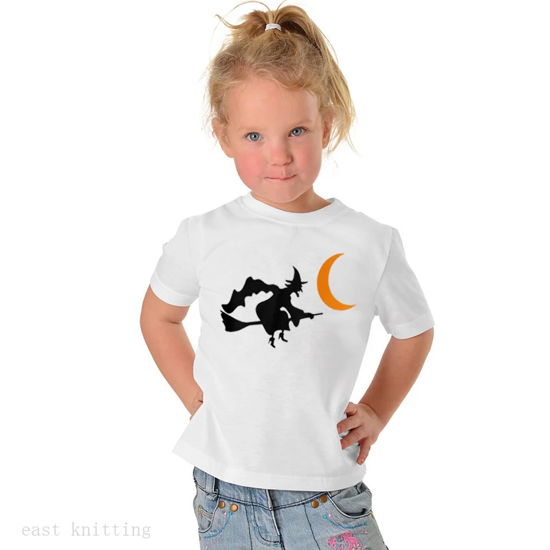 

DERMSPE Hot Kids Girls Boys Cotton Short Sleeve Cartoon Letter Print Loose Clothing Children 0-10 Tops Kids Baby T-shirt White