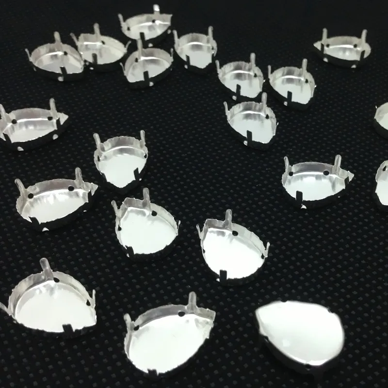 Droplet Silver/Gold Metal Claw Closed Back For Setting Teardrop Stone，sewing claw | Украшения и аксессуары