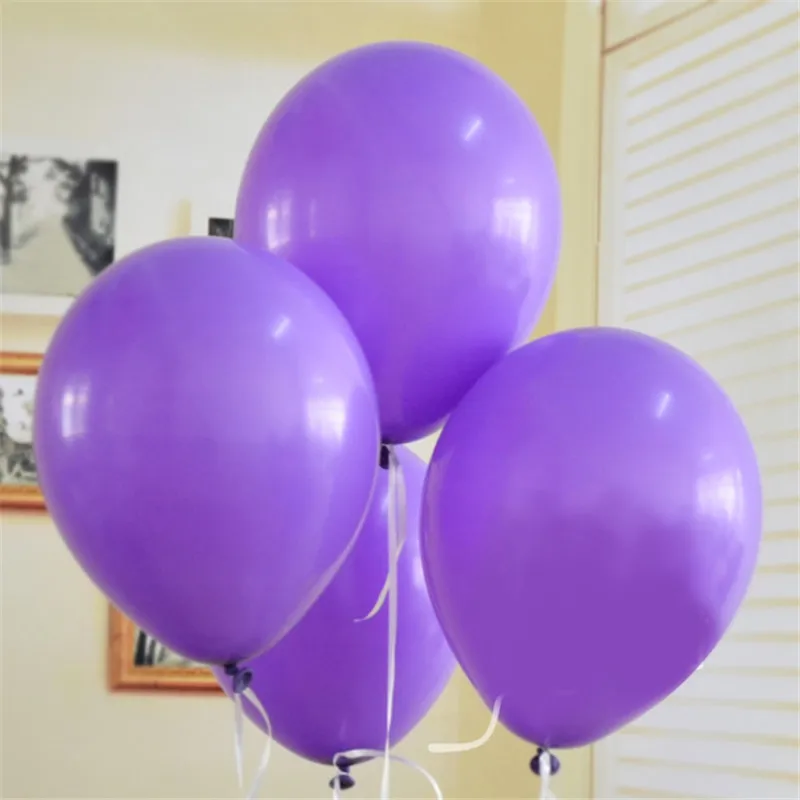 09 purple 10 шт./пакет 1" Биоразлагаемые простые круглый латексный шарики, День подарков будущей матери день рождения свадьбы юбилей украшения - Цвет: 09 purple