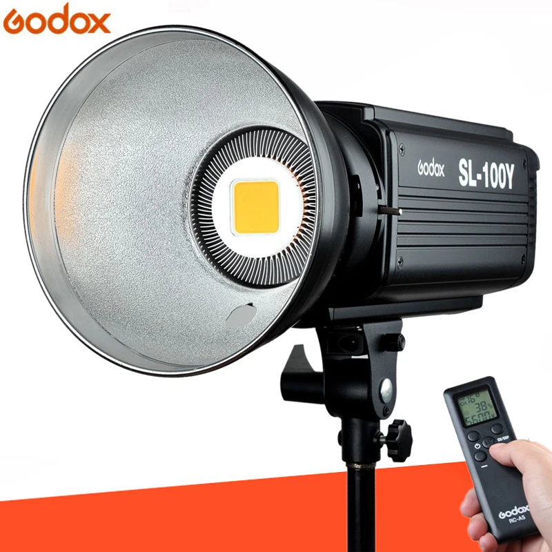 Светодиодный студийный светильник Godox SL100Y 3300K непрерывная Светодиодная лампа для