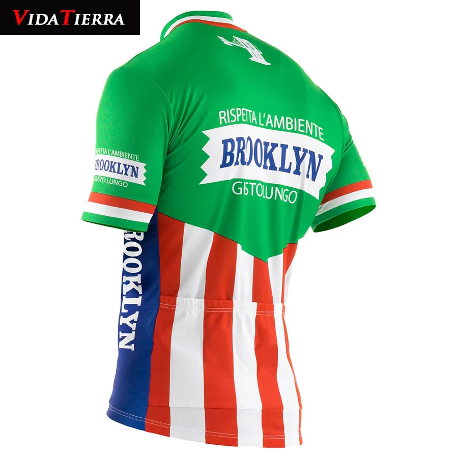 VIDA TIERRA Мужская 2019 Велоспорт Джерси старый 2 стиль pro team Maillot ciclismo Ретро зеленый