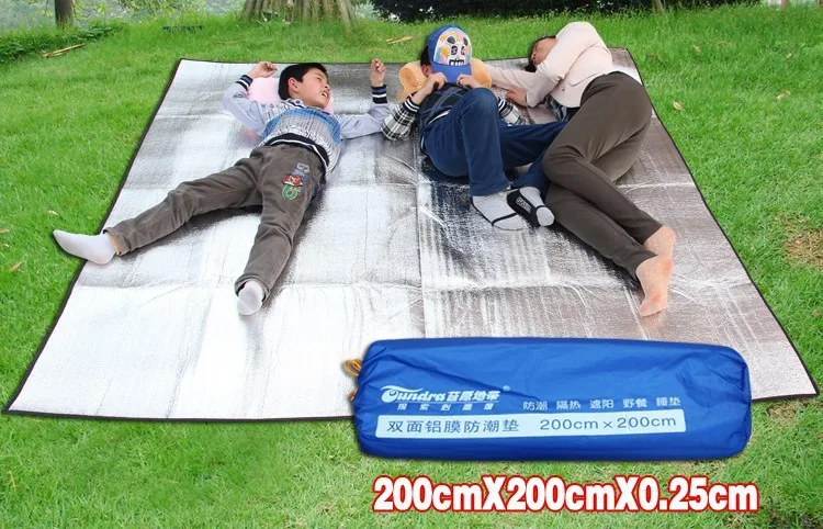 200*200 см алюминиевое одеяло с изоляцией подушка для кемпинга и походов коврик из