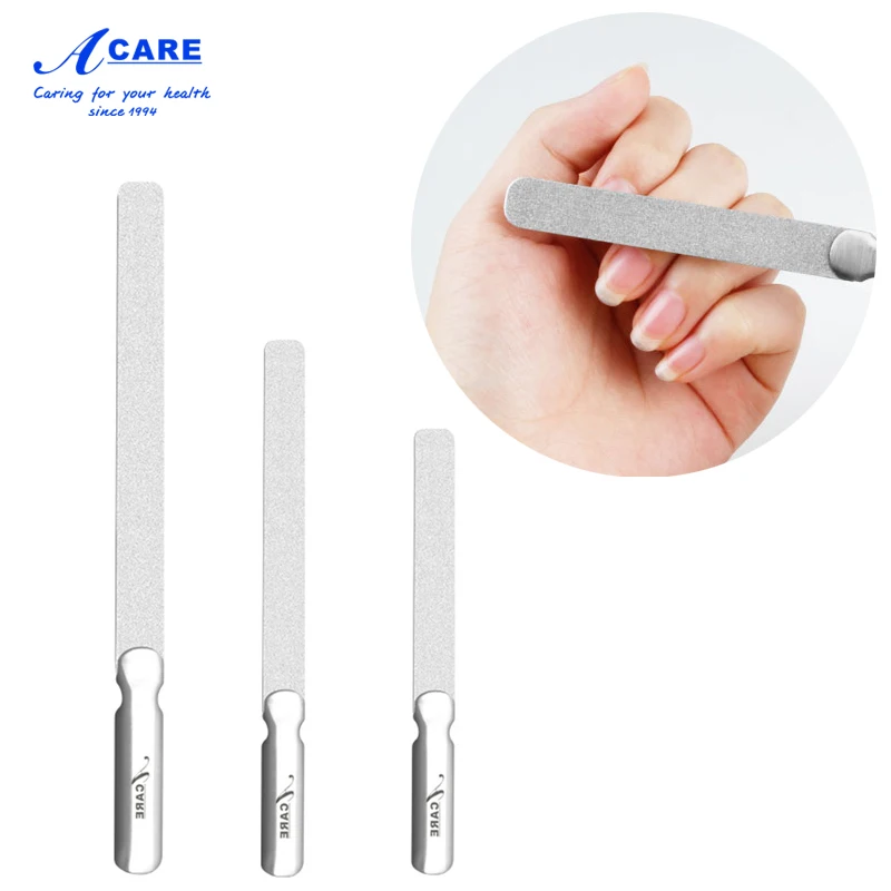 Пилки для ногтей ACARE прочная щетка из нержавеющей стали с зернистостью