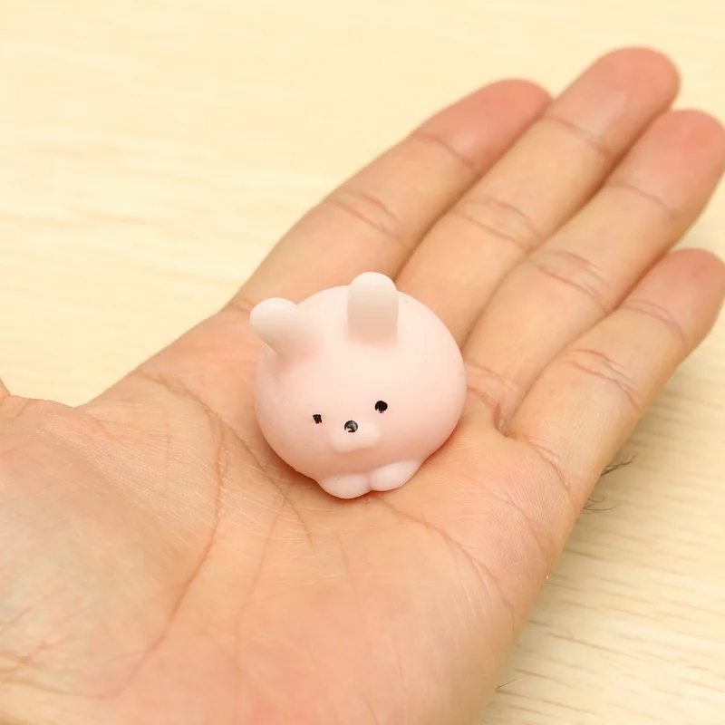 1 шт. мягкие резиновые ремешки для телефона Mochi Pink Bunny милая мультяшная имитация