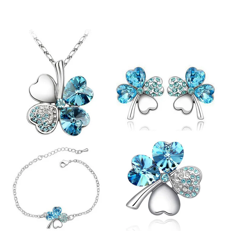 Комплект из колье сердца серег и браслета|pendant jewelry sets|fashion setjewelry sets |