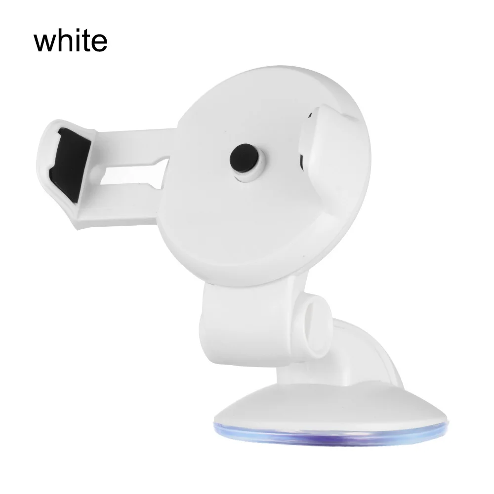white 1PC Adjustable Car Phone Holder Suction Cup Windshield Dash Board Stand Universal Holder Auto Interior Accessories - Цвет: white