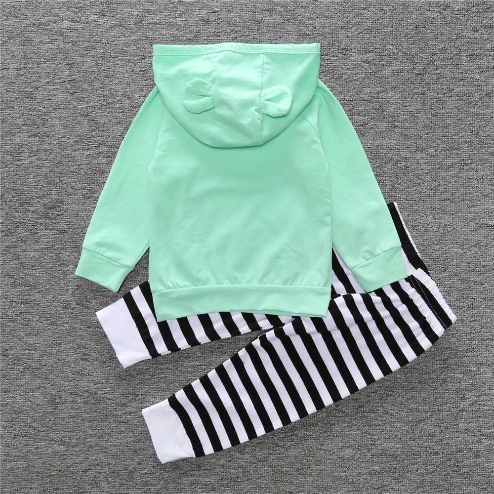 Детский комплект одежды с капюшоном и длинными рукавами на мальчика девочку |