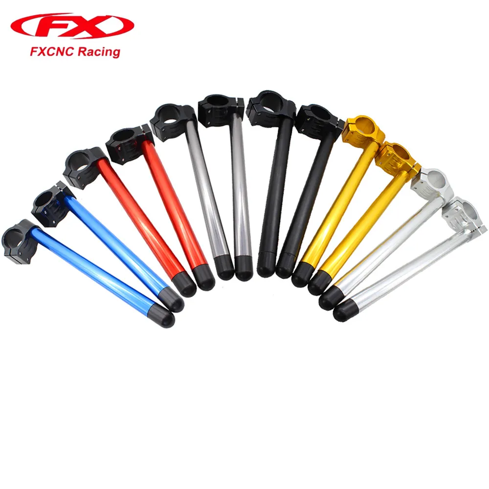 FX CNC 7/8" 43mm Motorcycle Regular And Riser Clip On HandleBars Fork Handle Bars Clip-on For HONDA CBR1100XX 1997 - 2002 2001 |