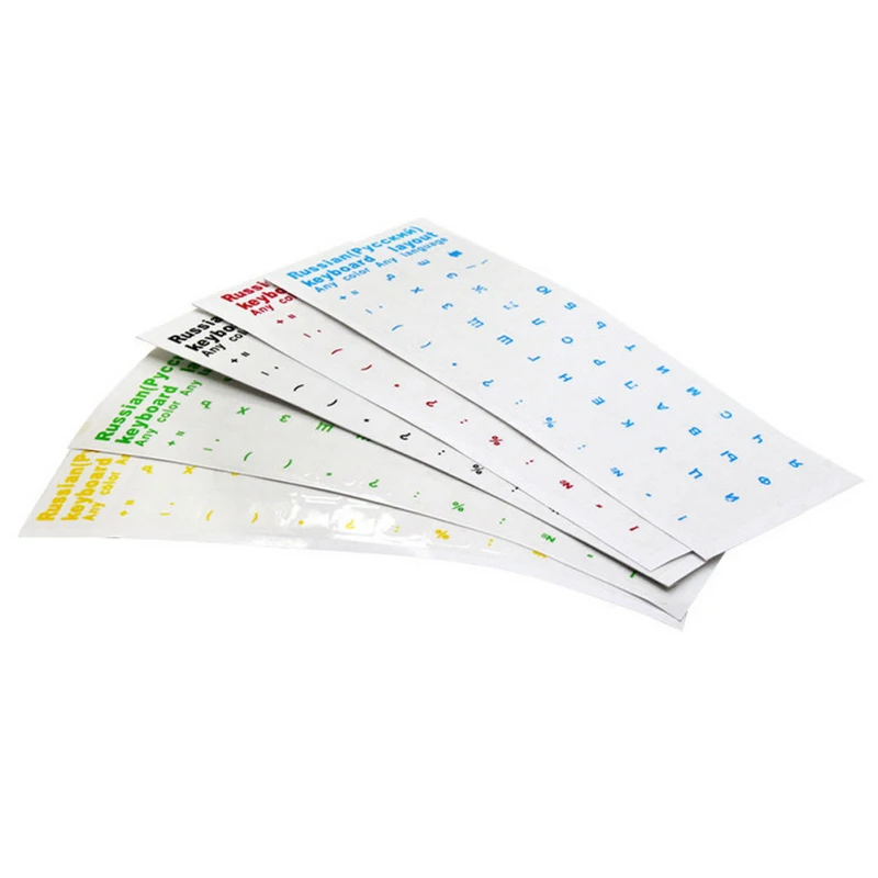 2 шт одна продажа русская стерео Клавиатура Наклейка скраб ПВХ ноутбук ПК