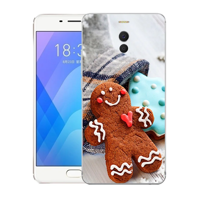 Чехлы для телефонов Meizu M6 Note чехол с рисунком рождественского лося задняя крышка