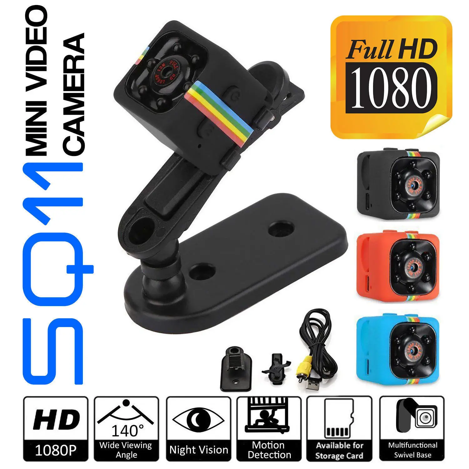 

Мини микро HD камера видео USB DVR записывающая камера SQ11 красная