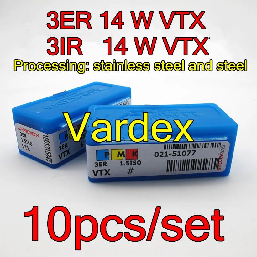 3ER 14 W VTX 3IR 10 шт./компл. Vardex резьбовые карбидные вставки обработка: нержавеющая