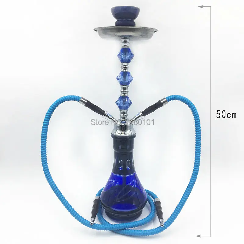 

Hot sale Black big bottle style single hose hookah narguile shisha for man's gift complete set
