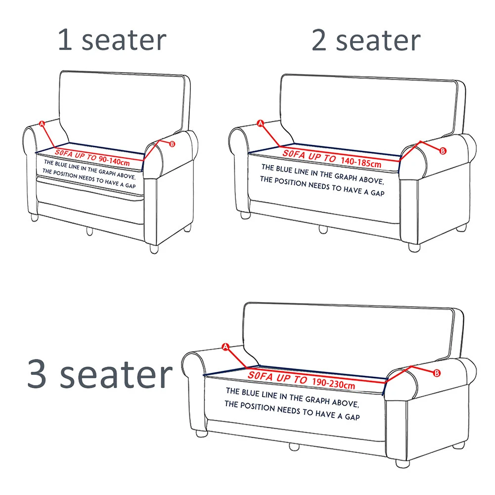 

1PC Elastic Sofa Tight Wrap All-inclusive Slip-resistant Sofa Cover Elastic Sofa Towel Single/Two/Three-seat Stretchy Sofa Cover