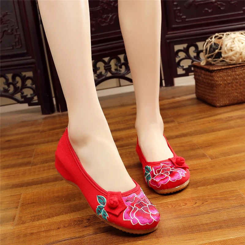 Обувь на плоской подошве модная женская вышитая обувь Женские босоножки Zapatos De