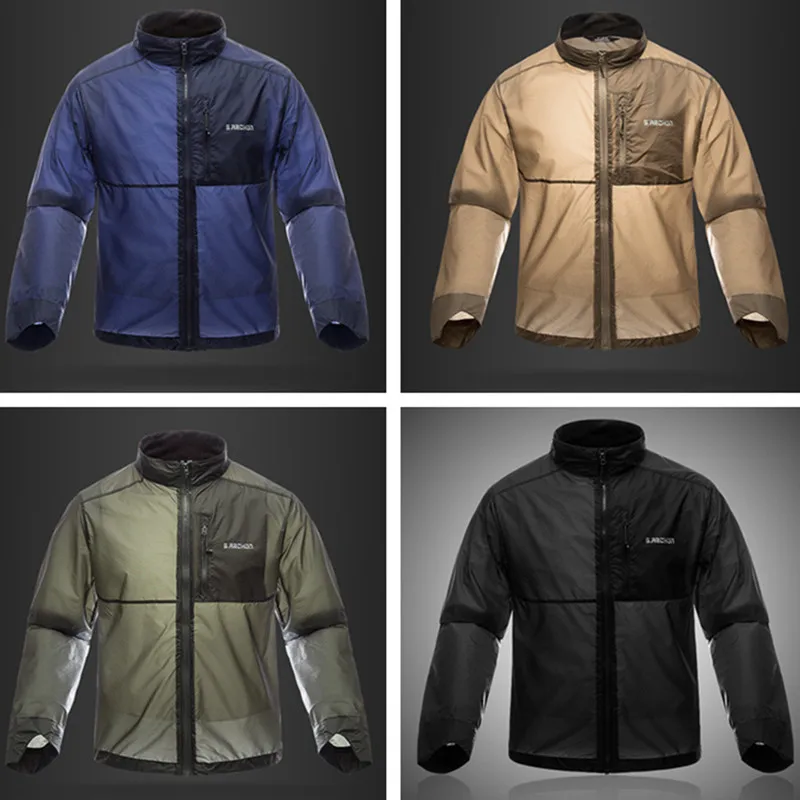 Мужская Легкая кожаная куртка с защитой от солнца и УФ лучей 5 цветов|skin jacket|uv