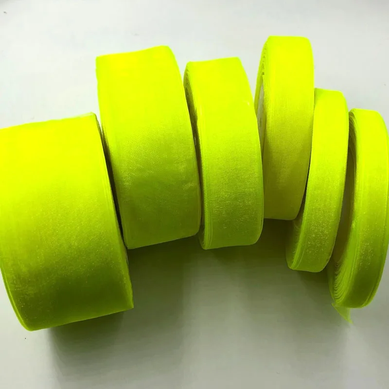 

50 Yards B-Minit Organza Ribbon Wedding Party Decoration Gift Wrapping Christmas New Year Apparel Sewing Fabric Ribbon 57