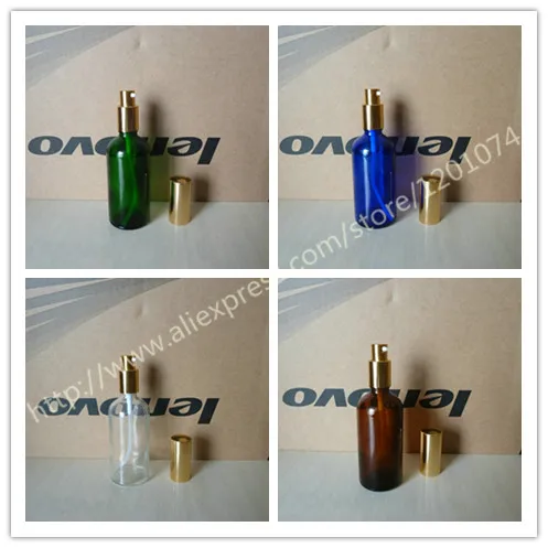 100 мл коричневый/прозрачный/синий/зеленый блестящий Стекло флакон духов с