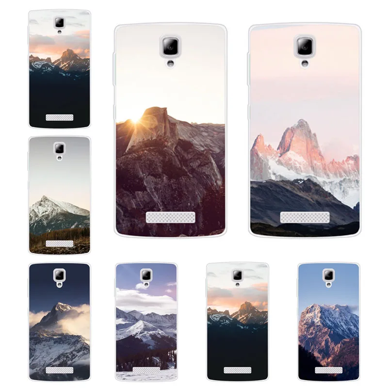 lenovo a2010 a1000 a5000 a536 s850 vibe c2 c a2020 b a1010 Case mountain peak Soft TPU Back Cover Phone protect Bags cases |